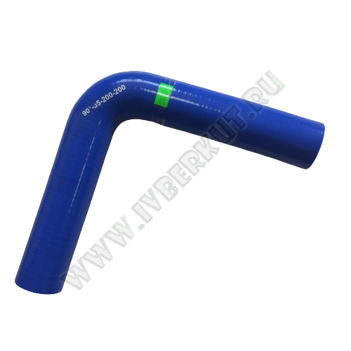 Патрубок угловой 90* d35L200*200  Силикон