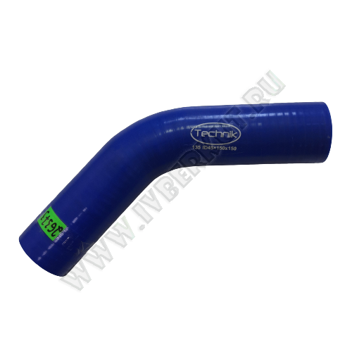 Патрубок угловой 135* d45 L150*150  Силикон