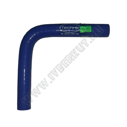 Патрубок угловой 90* d16 L150*150  Силикон