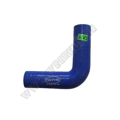 Патрубок угловой 90* d38 L150*150  Силикон