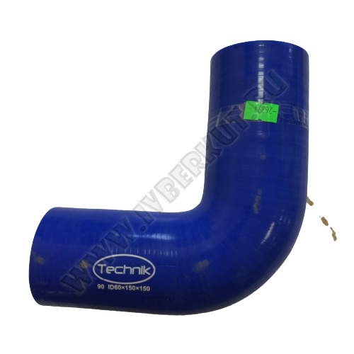 Патрубок угловой 90* d60 L150*150  Силикон