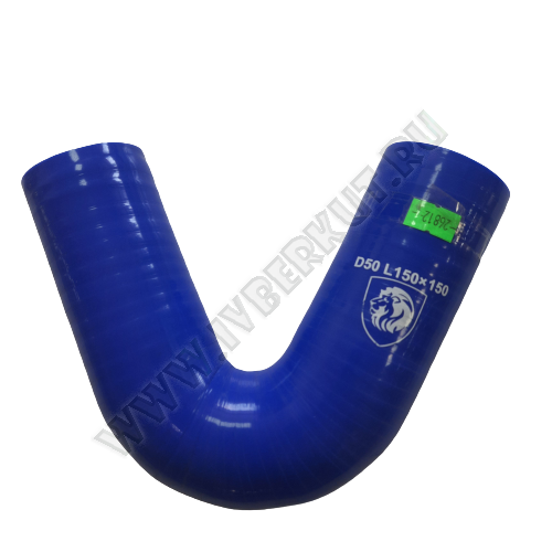 Патрубок угловой 45* d50 L150*150  Силикон
