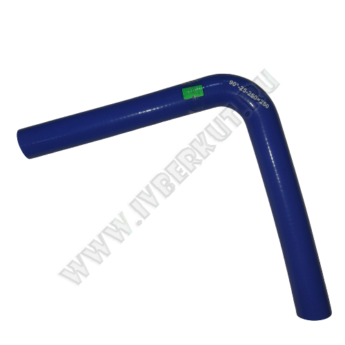 Патрубок угловой 90* d25 L250*250  Силикон