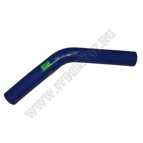 Патрубок угловой 135* d25 L150*150  Силикон